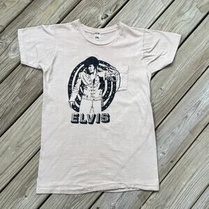 Elvis Women's Vintage 1970's Pocket Tee Single Stitch Size M